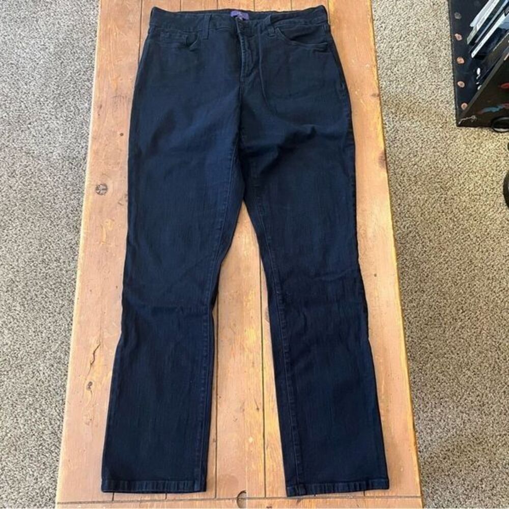 NYDJ Sheri Slim Black Denim Jeans